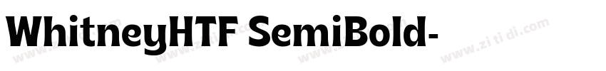 WhitneyHTF SemiBold字体转换